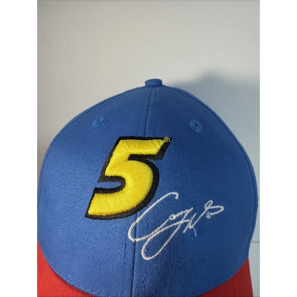 Kellog's CarQuest #5 Cap Hat Nascar Racing Casey Mears Red Blue 14+ ~ NWT